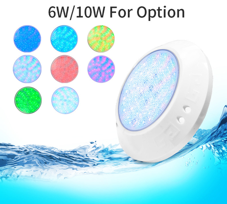 Anti UV 6W 10W สปาสระว่ายน้ำ, 150 มม. Surface Mount LED Pool Light