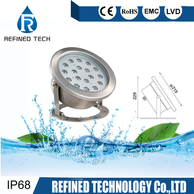 สปอตไลท์ใต้น้ำ LED ทน UV, ไฟ LED ใต้น้ำป้องกันการกัดกร่อน 12 โวลต์