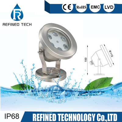 ไฟใต้น้ำ LED สแตนเลส IP68 กันน้ำทนทาน