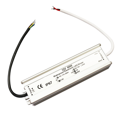 ไดร์เวอร์พาวเวอร์ซัพพลาย LED กันน้ำ 60W ที่ใช้งานได้จริง IP67 ทนทาน