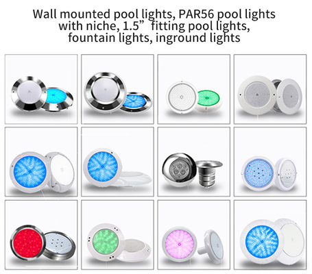 ไฟ LED สระว่ายน้ำ RGB 6W ที่ทนทาน, ไฟ LED สระน้ำแบบฝังพื้นหลากสี