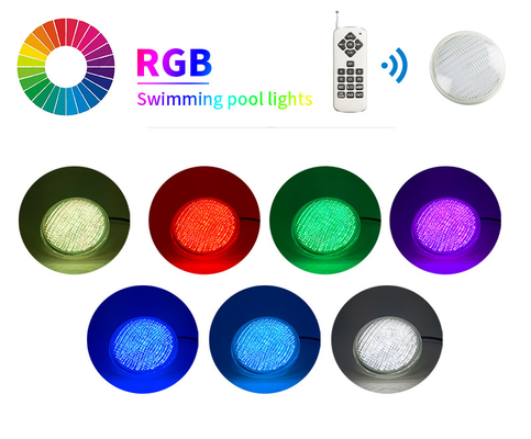 PAR56 ไฟ LED สระว่ายน้ำพลาสติก RGB Astral เปลี่ยน 18W 12V AC