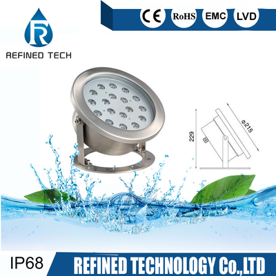 น้ำพุขนาดเล็ก IP68 สปอตไลท์สระว่ายน้ำใต้น้ำ AC DC 12V