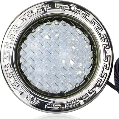 หลอดไฟ LED สีสระว่ายน้ำกลั่น 100FT 120V 10 นิ้วเปลี่ยนสีไฟสระว่ายน้ำสำหรับสระฝังพื้น